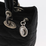 Christian Dior Vintage Lady Dior Bag Cannage Quilt Nylon Medium - image 13