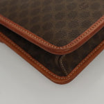 Celine Vintage Macadam Shoulder Bag Canvas and Leather - image 11