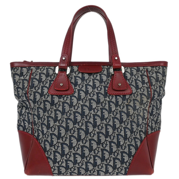 Christian Dior Vintage Trotter Zip Tote Diorissimo Canvas Medium - image 1