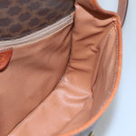 Celine Vintage Macadam Circle Logo Shoulder Bag Canvas and Leather - image 19
