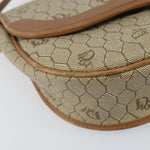Christian Dior Vintage Honeycomb Shoulder Bag Canvas and Leather - image 9