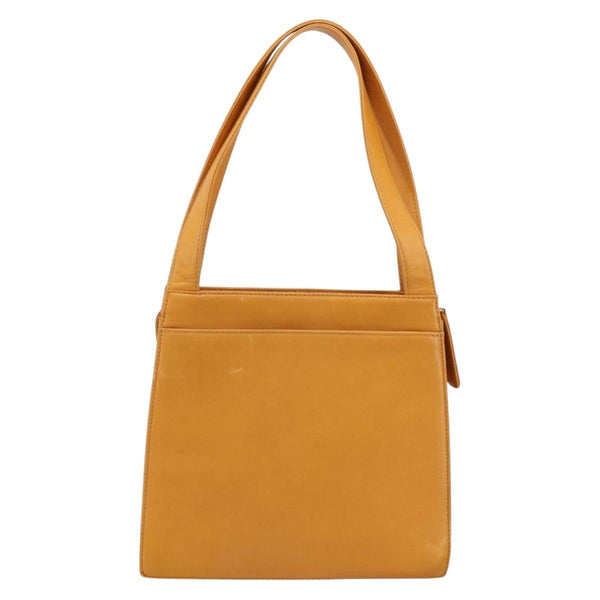 Chanel Vintage Logo Tote Leather Small