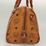 MCM Visetos Handbag Canvas and Leather - image 4