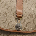 Christian Dior Vintage Honeycomb Shoulder Bag Canvas and Leather - image 12