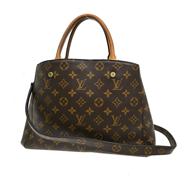 Louis Vuitton Montaigne Handbag Monogram Canvas MM