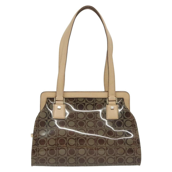 Salvatore Ferragamo Gancini Tote Vinyl - image 1