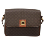 Celine Vintage Macadam Shoulder Bag Canvas and Leather - image 1