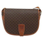 Celine Vintage Macadam Shoulder Bag Canvas and Leather - image 13
