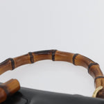 Gucci Vintage Convertible Bamboo Top Handle Bag Leather Medium - image 8