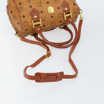 MCM Visetos Handbag Canvas and Leather - image 15