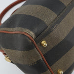 Fendi Vintage Pequin Convertible Boston Bag Coated Canvas Mini - image 9