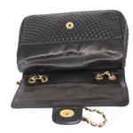 Bally Vintage Chain Shoulder Bag Quilted Leather - image 17