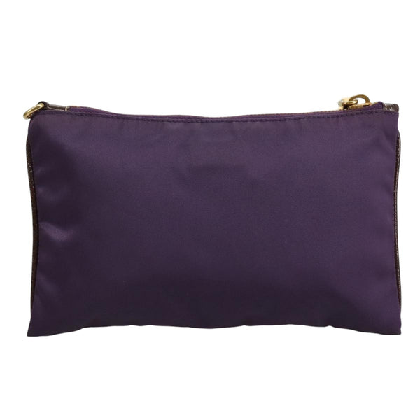 Prada Logo Zip Pouch Tessuto
