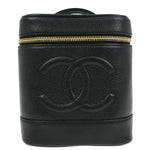 Chanel Vintage Timeless Cosmetic Case Caviar Small - image 1