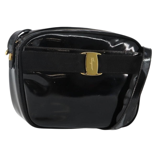 Salvatore Ferragamo Vala Shoulder Bag Patent Leather - image 1