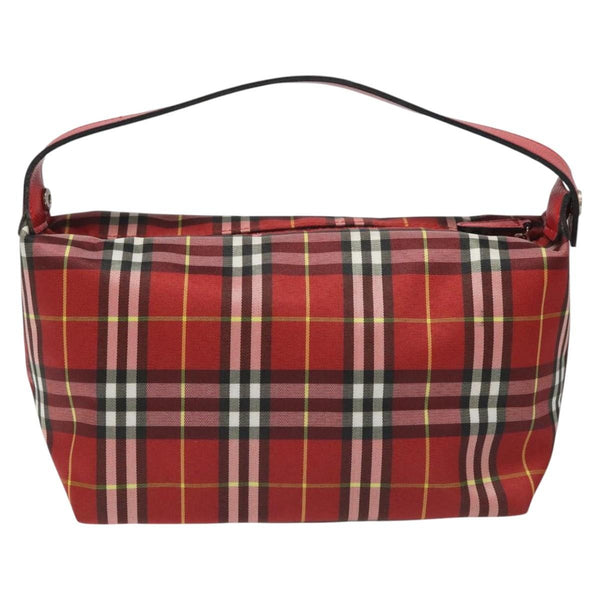 Burberry Nova Check Handbag Leather and Nylon