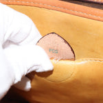 Celine Vintage Macadam Shoulder Bag Canvas and Leather - image 7