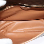Celine Vintage Macadam Circle Logo Shoulder Bag Canvas and Leather - image 5
