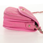 Chanel Flap Messenger Bag Quilted Denim Small - image 4