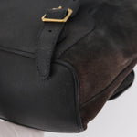 Gucci Vintage Bamboo Backpack Suede Medium - image 11