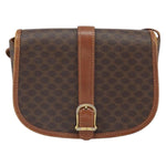 Celine Vintage Macadam Shoulder Bag Canvas and Leather - image 1