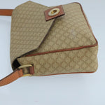 Celine Vintage Macadam Circle Logo Shoulder Bag Canvas and Leather - image 3