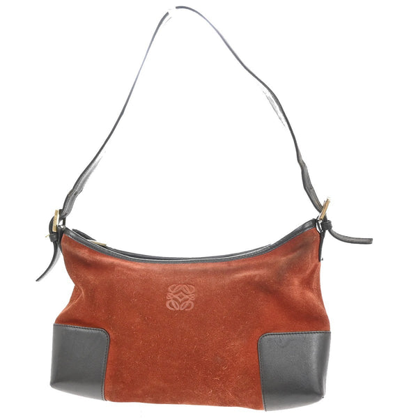 Loewe Anagram Shoulder Bag Suede - image 1