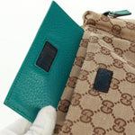 Gucci Vintage Double Belt Bag GG Canvas with Leather Small - image 19