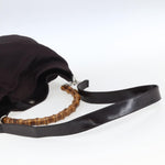 Gucci Vintage Bamboo Handle Bag Nylon - image 17