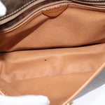 Celine Vintage Macadam Circle Logo Shoulder Bag Canvas and Leather - image 5