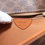 Celine Vintage Macadam Circle Logo Shoulder Bag Canvas and Leather - image 6