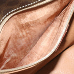 Celine Vintage Macadam Circle Logo Shoulder Bag Canvas and Leather - image 17