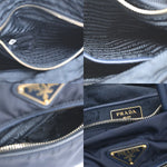 Prada Zip Convertible Shopping Tote Tessuto with Saffiano Leather Medium - image 11