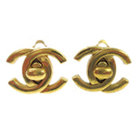 Chanel CC Turnlock Clip-On Earrings Metal - image 1