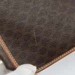 Celine Vintage Macadam Circle Logo Shoulder Bag Canvas and Leather - image 14