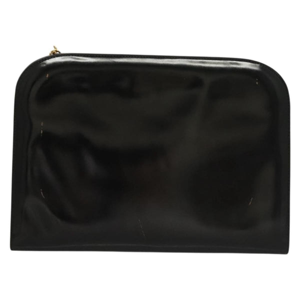 Salvatore Ferragamo Vintage Gancini Chain Shoulder Bag Patent Leather