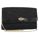Christian Dior Vintage CD Chain Flap Shoulder Bag Diorissimo Canvas Small - image 1