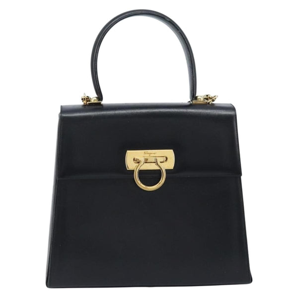 Salvatore Ferragamo Gancini Convertible Top Handle Bag Leather Medium - image 1