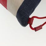 Gucci Logo Drawstring Backpack Striped Canvas Large - image 10