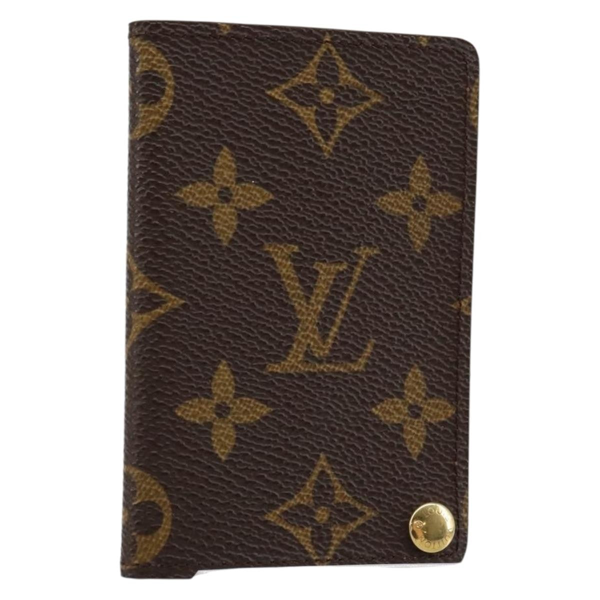Louis Vuitton Porte Cartes Pression Card Case Monogram Canvas - image 1