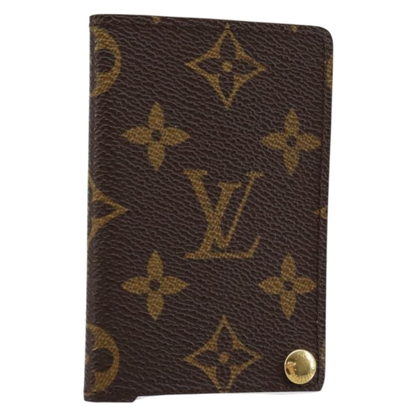 Louis Vuitton Porte Cartes Pression Card Case Monogram Canvas - image 1