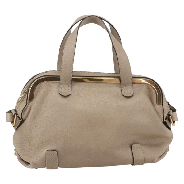 Chloe Abby Convertible Frame Satchel Leather with Suede
