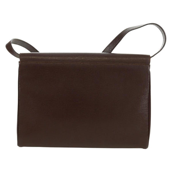 Celine Circle Logo Shoulder Bag Leather