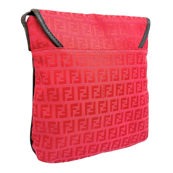 Fendi Flap Crossbody Bag Zucca Canvas Small