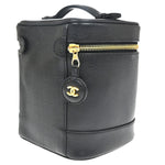 Chanel Vintage Timeless Cosmetic Case Caviar Tall - image 4