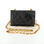 Chanel Vintage Camellia Flap Bag Satin Mini - image 13