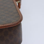 Celine Vintage Macadam Circle Logo Shoulder Bag Canvas and Leather - image 11