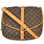 Louis Vuitton Saumur Handbag Monogram Canvas 35 - image 1