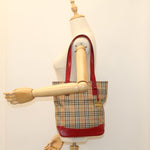 Burberry Nova Check Tote Nylon and Leather - image 12