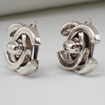 Chanel CC Turnlock Clip-On Earrings Metal - image 3